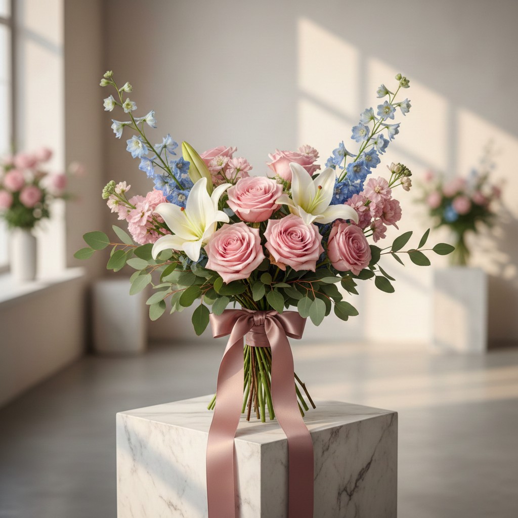 Elegant blomsterbuket arrangement